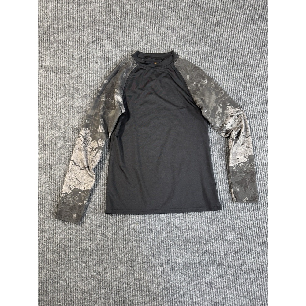 Dragoos Boys Long Sleeve Camouflage Fishing T-Shirt Black‎ Gray Size M (10-12)